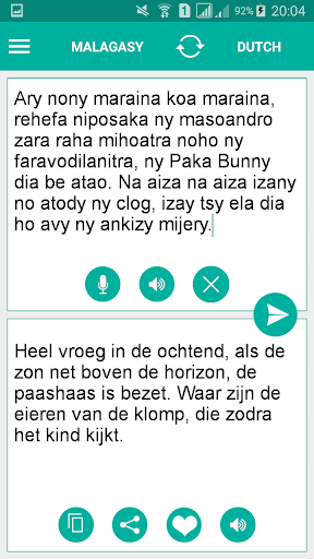 Malagasy Dutch Translator Screen 2