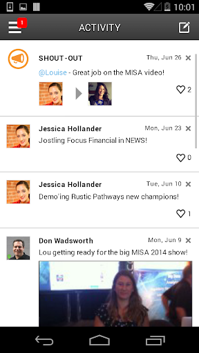 Android application Jostle QA (Internal) screenshort