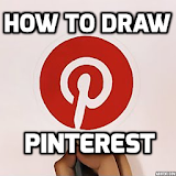 How to Draw a Pinterest icon