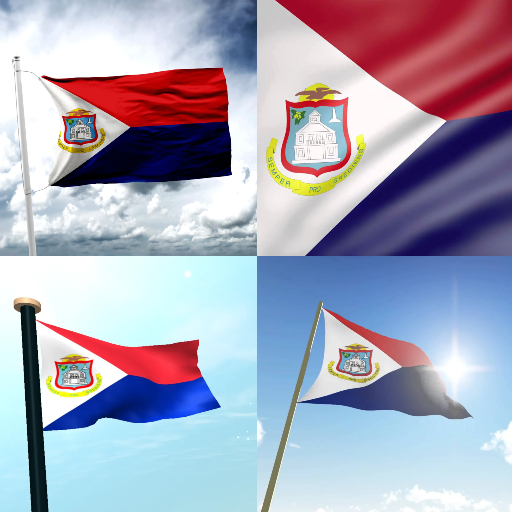Saint Maarten Flag Wallpaper:Flags, Country Images