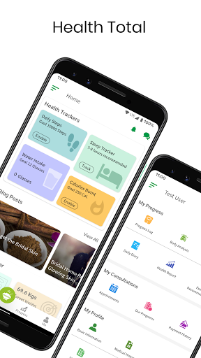 Android application Health Total screenshort