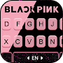 Black Pink Simple Keyboard Bac