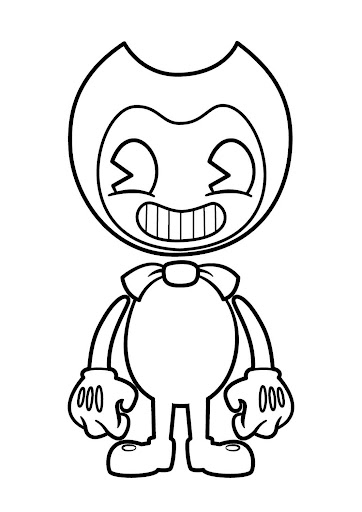 450 Collections Bendy Cartoon Coloring Pages  Best HD