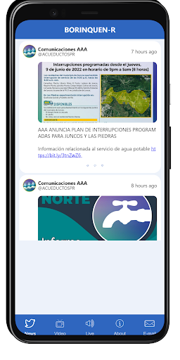 Android application BORINQUEN RADIO screenshort