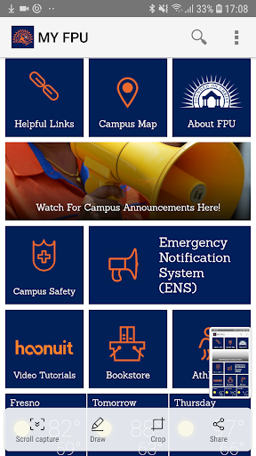 Android application Fresno Pacific University screenshort