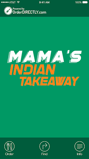 Android application Mama's Indian Takeaway screenshort