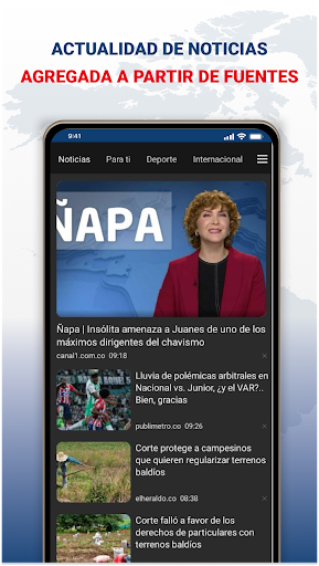 Visualização do aplicativo