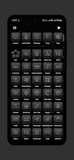 Screenshot of Leather Icon Pack