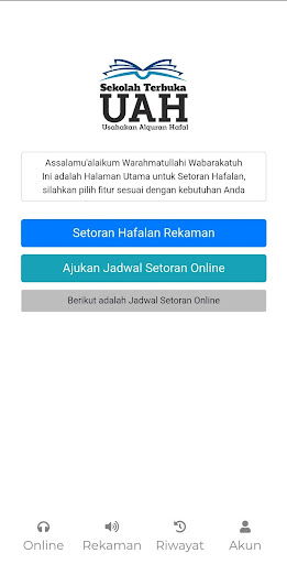 Setoran Hafalan Sekolah Terbuk Screen 2