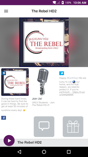 Android application The Rebel HD2 screenshort