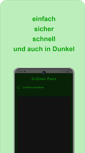 Grüner Pass: PDF Anzeige Screen 2
