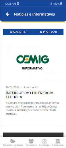 Câmara Municipal Paraisópolis