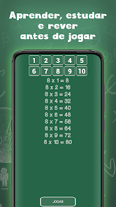 Aprendendo a tabuada de multiplicação de 9 jogando
