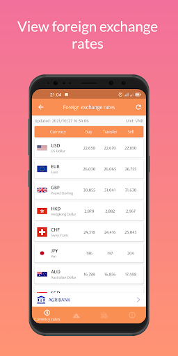 Android application Exchange, Interest Rates, Gold screenshort