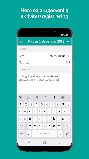 Android application mTIME screenshort