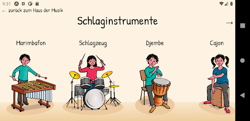 Musikschul-App Screen 2