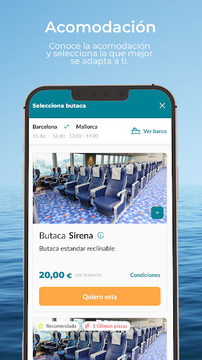 Baleària: Book your trip Screen 2