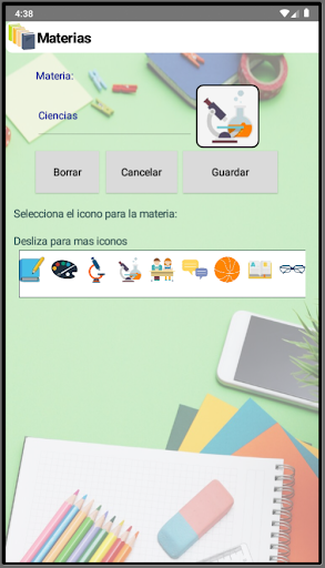 Mis Materias Screen 2