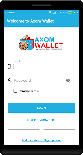 Axom Wallet Screen 2