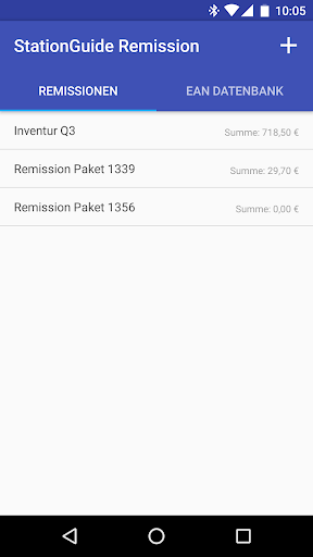 Android application StationGuide Remissions screenshort