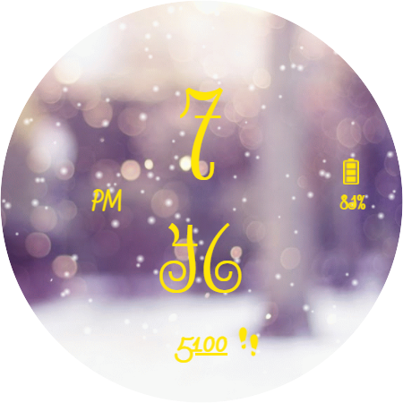 Animated Snowing Night Watch F