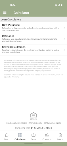 Davidson Homes Mortgage Screen 2