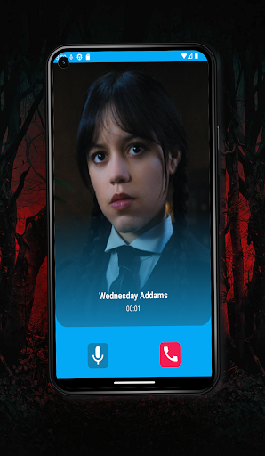 Wednesday Addam Fake Call Screen 3