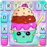 Colorful Galaxy Cupcake Keyboard Theme icon
