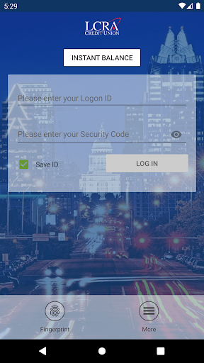LCRA Credit Union Screen 2