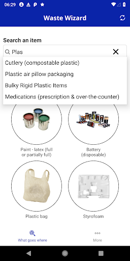 Android application SOCRRA Waste Wizard screenshort