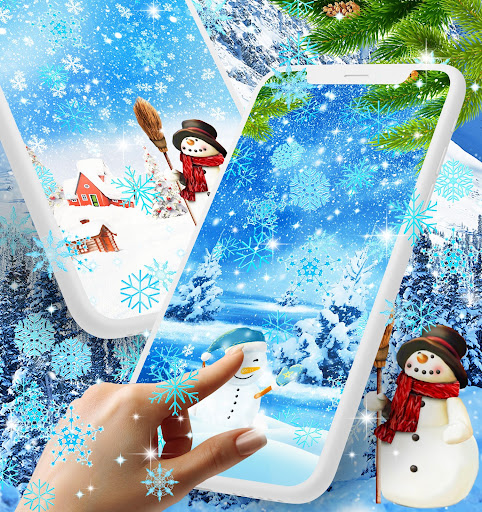 Android application Winter live wallpaper screenshort