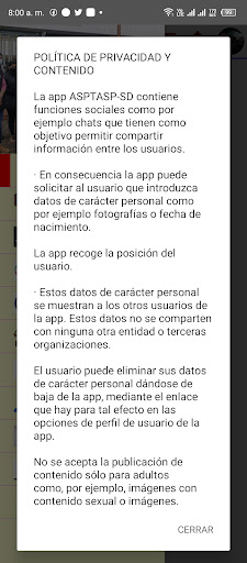 Asociación de guardias SD. Screen 3