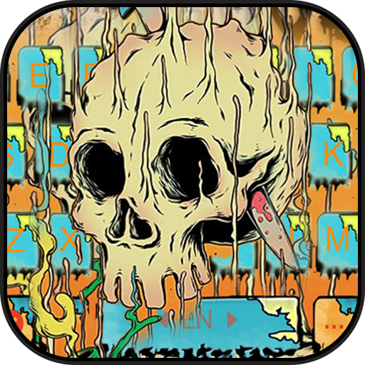 Skull Graffiti Draw Keyboard T logo