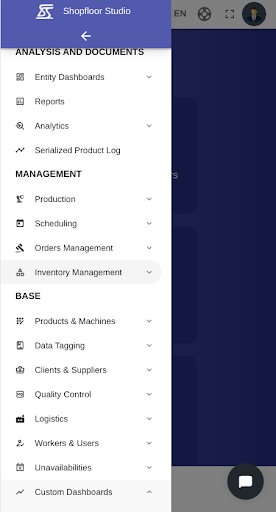 Android application Shopfloor Studio screenshort