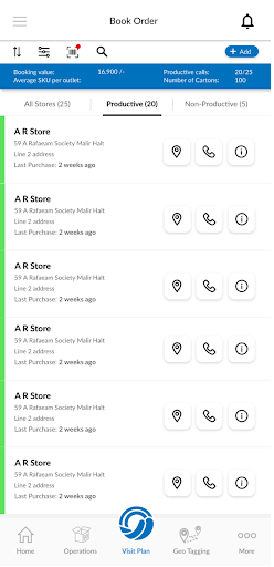 Salesflo. Screen 3