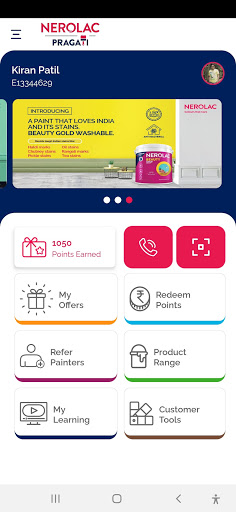 Android application Nerolac Pragati screenshort