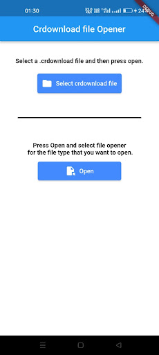 Android application Crdownload File Viewer screenshort