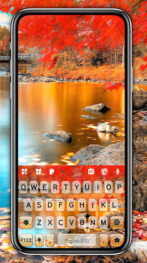 Android application Autumn Lake Theme screenshort