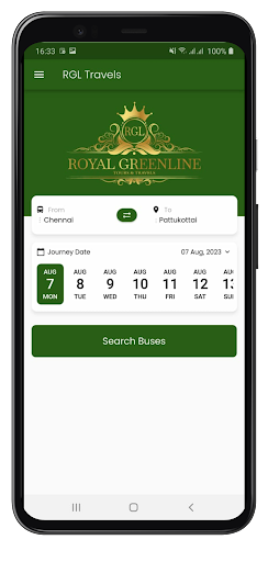 RGL Travels Screen 2