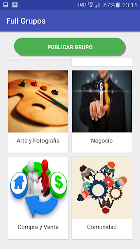 Publica tus Grupos