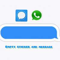 Empty sticker and message for WhatsApp and Signal