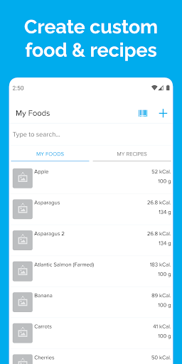 Screenshot of Calorie Counter - OmNom Notes