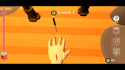 Knife Hand Game Screenshot