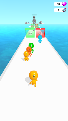 Man Runner 2048: Run and Merge - Screenshot 1