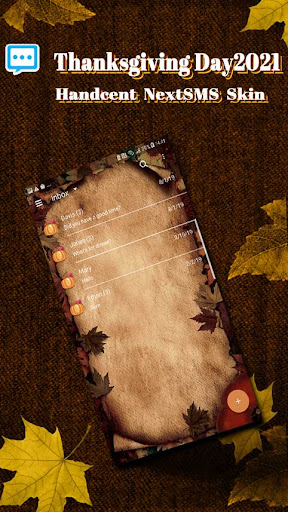 Android application NextSMS Thanksgiving 21 skin screenshort