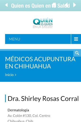 Android application Quién es Quién en la Salud screenshort