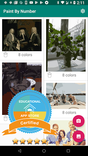 Android application Paint By Numbers Creator screenshort