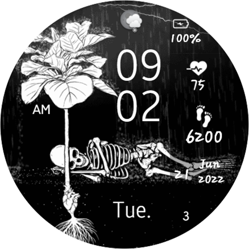 Animated Storm Under Bones