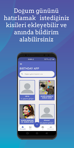 Android application Birthday Reminder screenshort