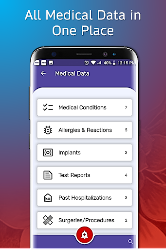 POCKMED - Personal Medical App Screen 2